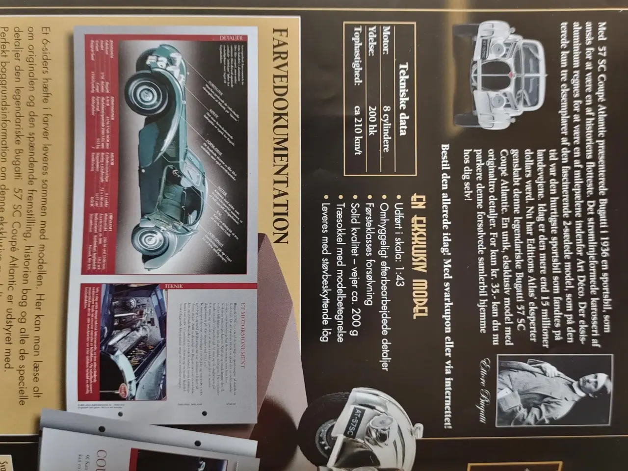 Billede 9 - Modelbil Bugatti Coupè Atlantic