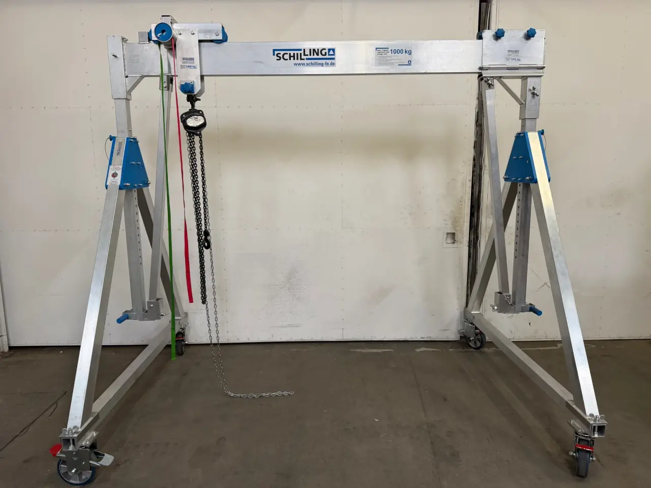 Billede 2 - Udlejning af 1000 kg. portalkran / montagekran.
