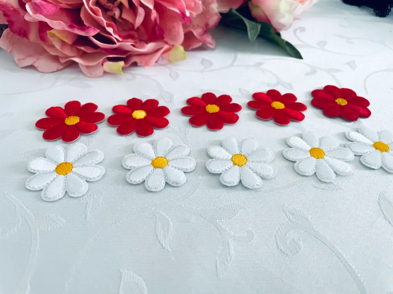 Billede 5 - Strygemærker blomster
