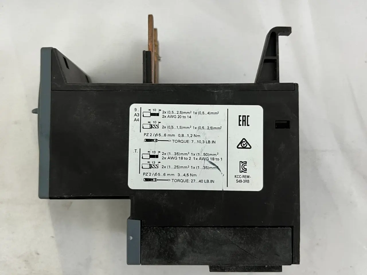 Billede 6 - Siemens SIRIUS 3RB3036-1WB0 Overload relæ 20–80A