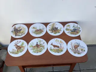 Dekorative vildt/jagt platter