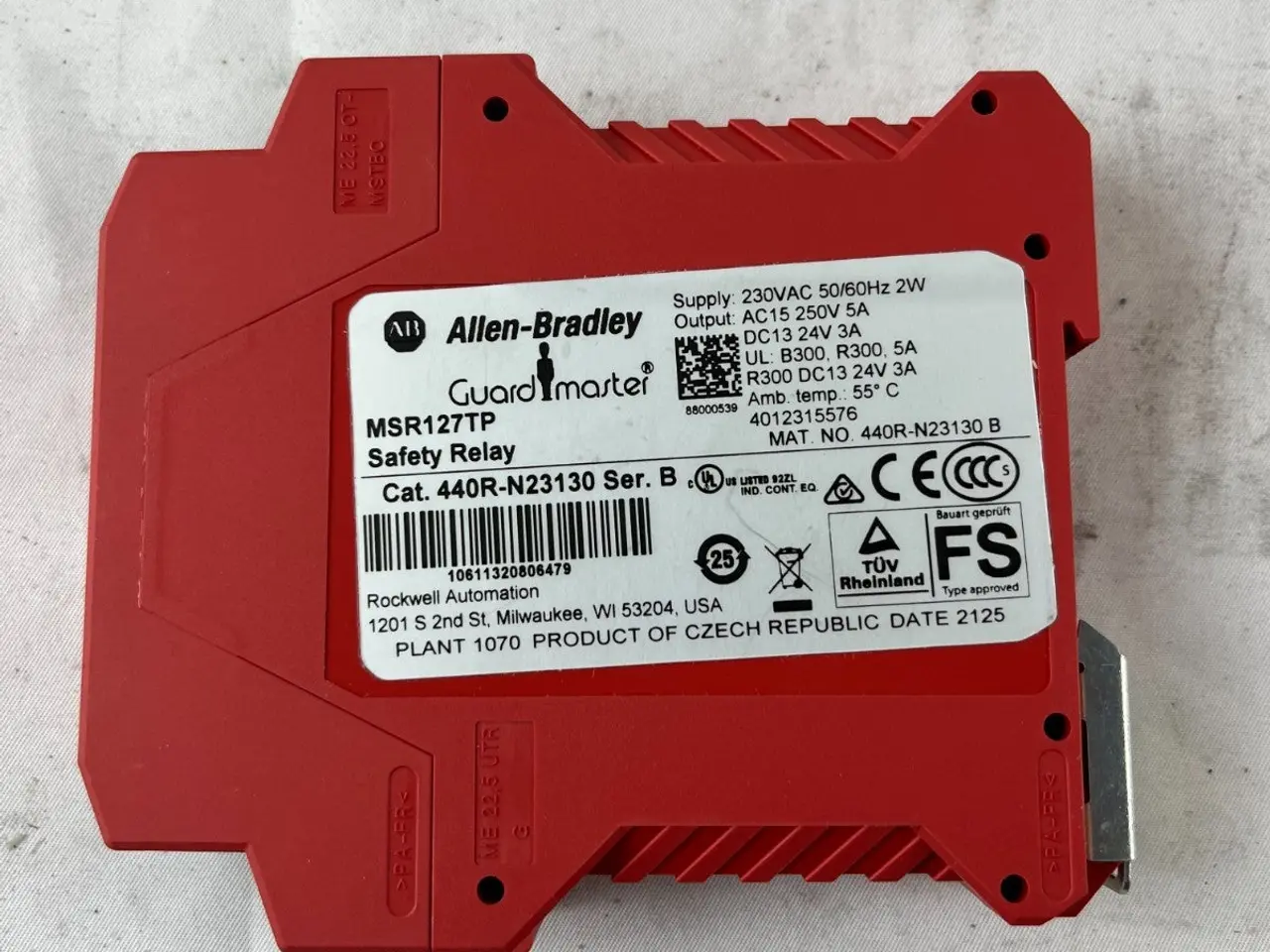 Billede 2 - Allen Bradley Guardmaster MSR127TP sikkerhedsrelæ