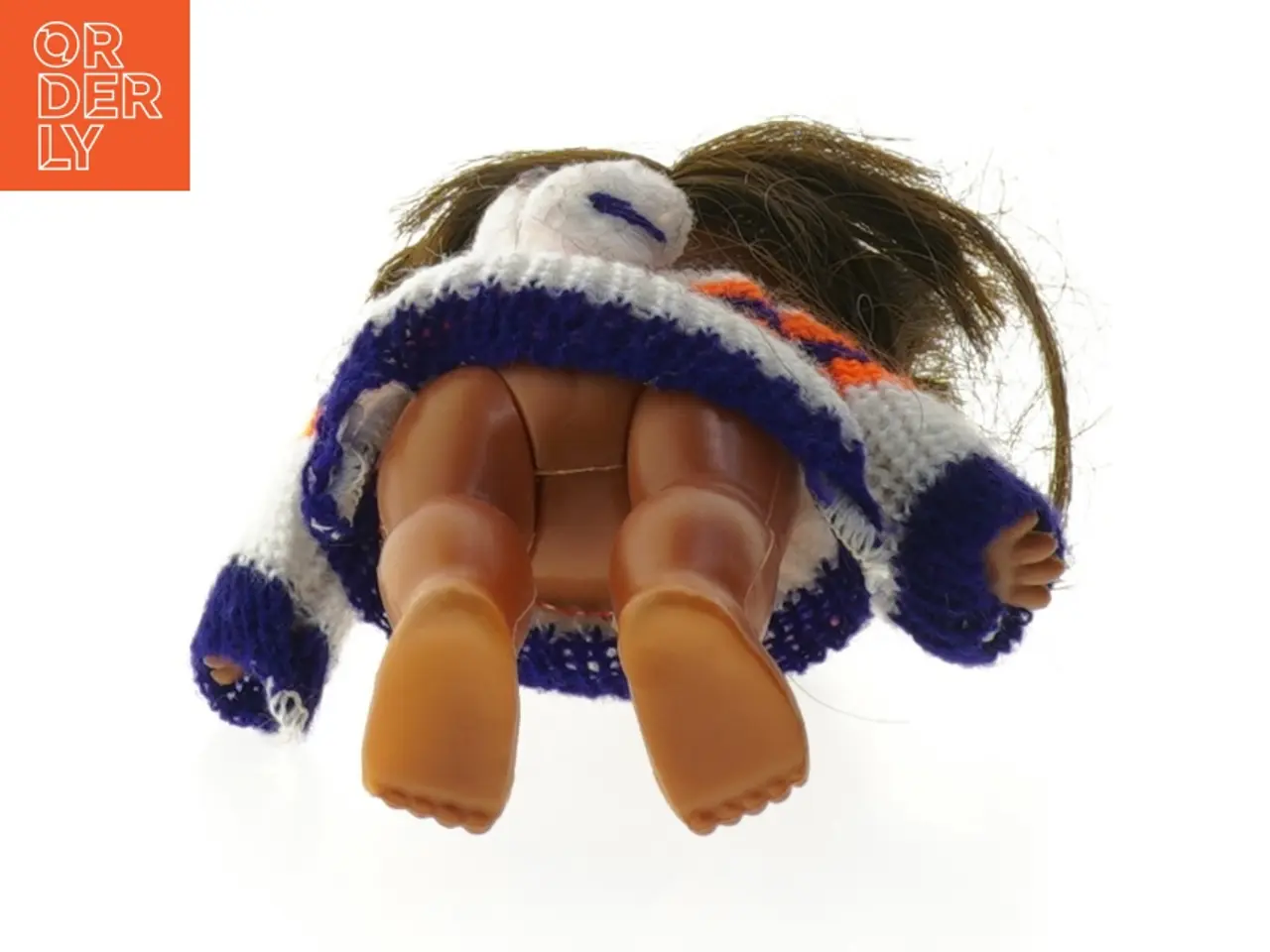 Billede 5 - Lille dukke med stribet sweater (str. 16 cm)