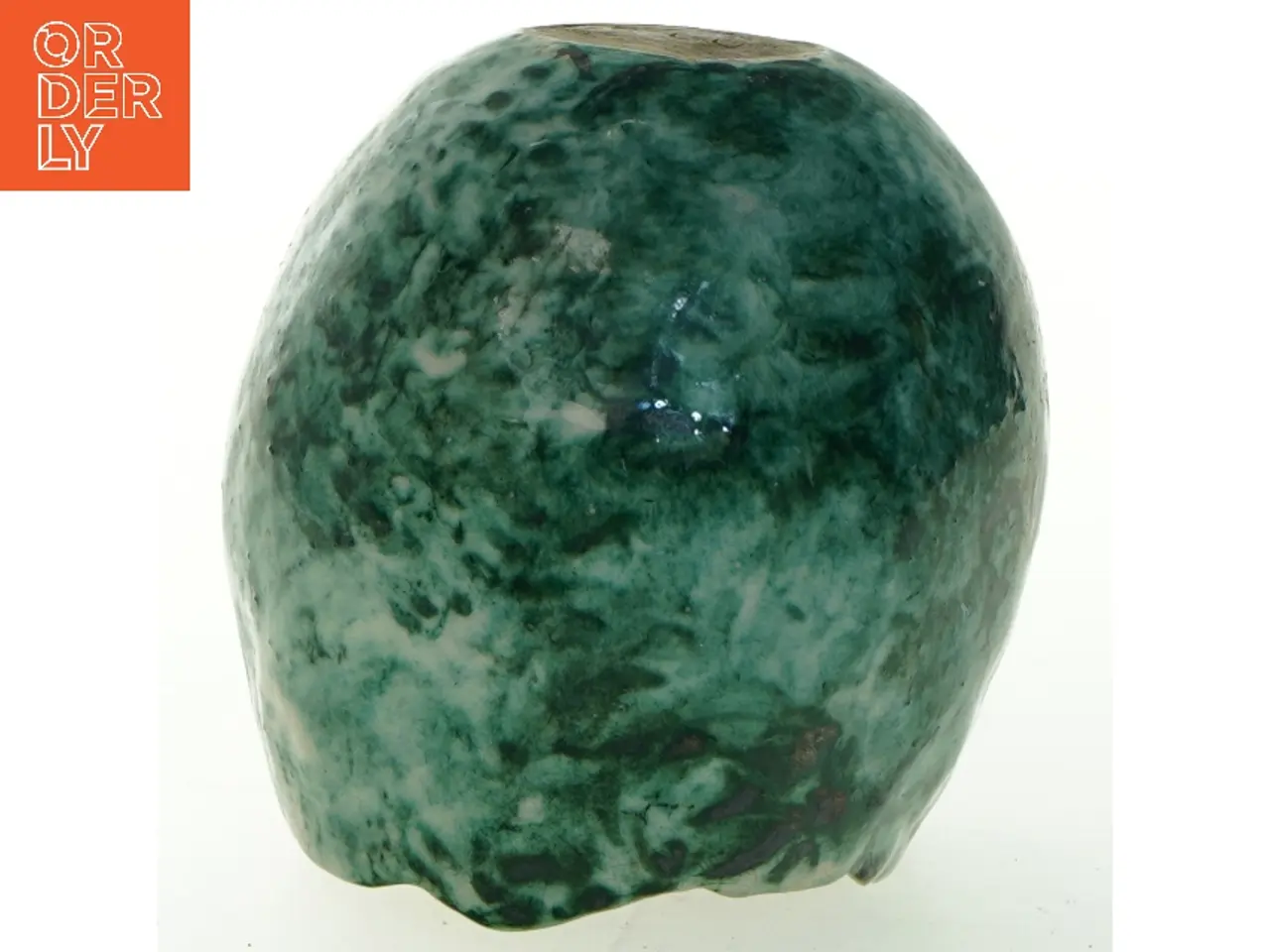 Billede 4 - Keramisk vase i grøn (str. 13x12 cm)