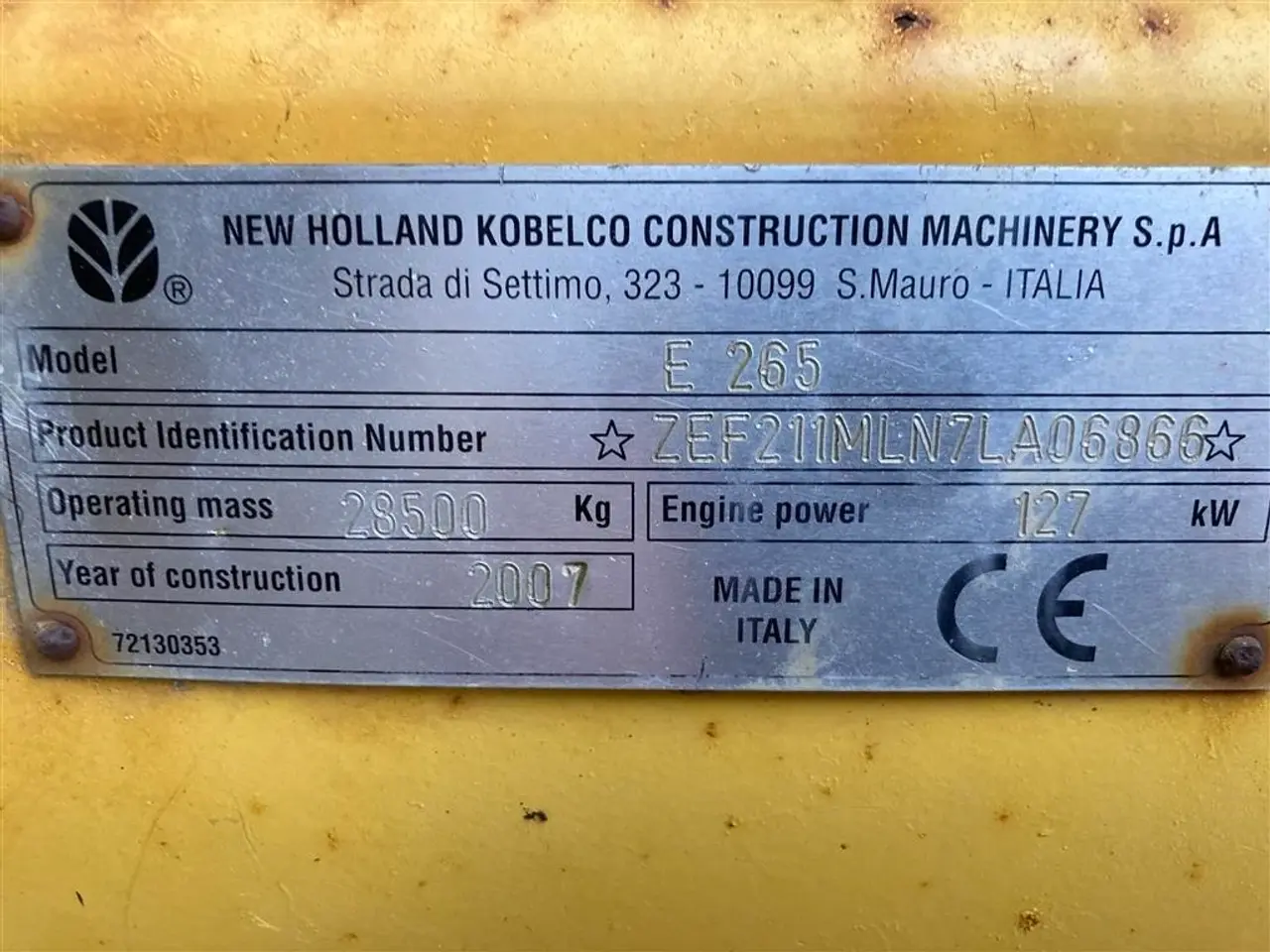 Billede 13 - New Holland E 265 LC Kipbart planerblad og graveskovl