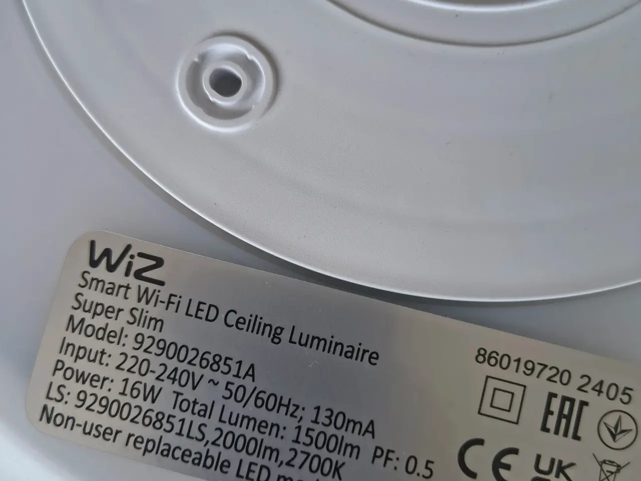 Billede 3 - WiZ Superslim Loftslampe 16W TW, 