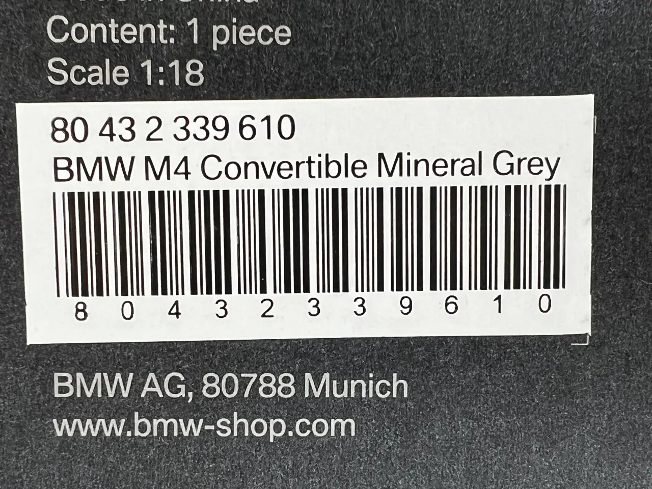 Billede 10 - 2015 BMW M4 Cabriolet 1:18