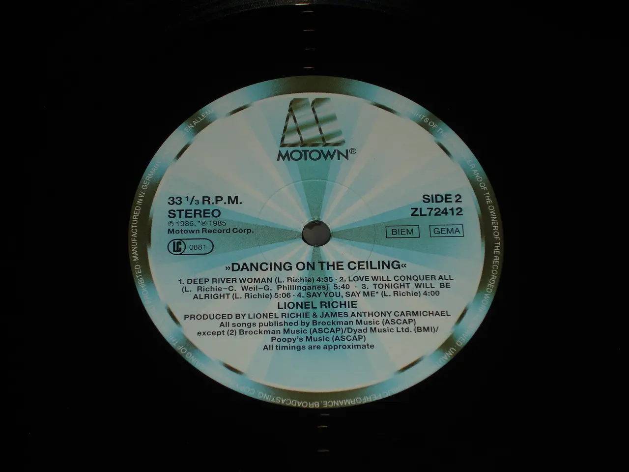 Billede 4 - Lionel Richie – Dancing On The Ceiling ( Say You )