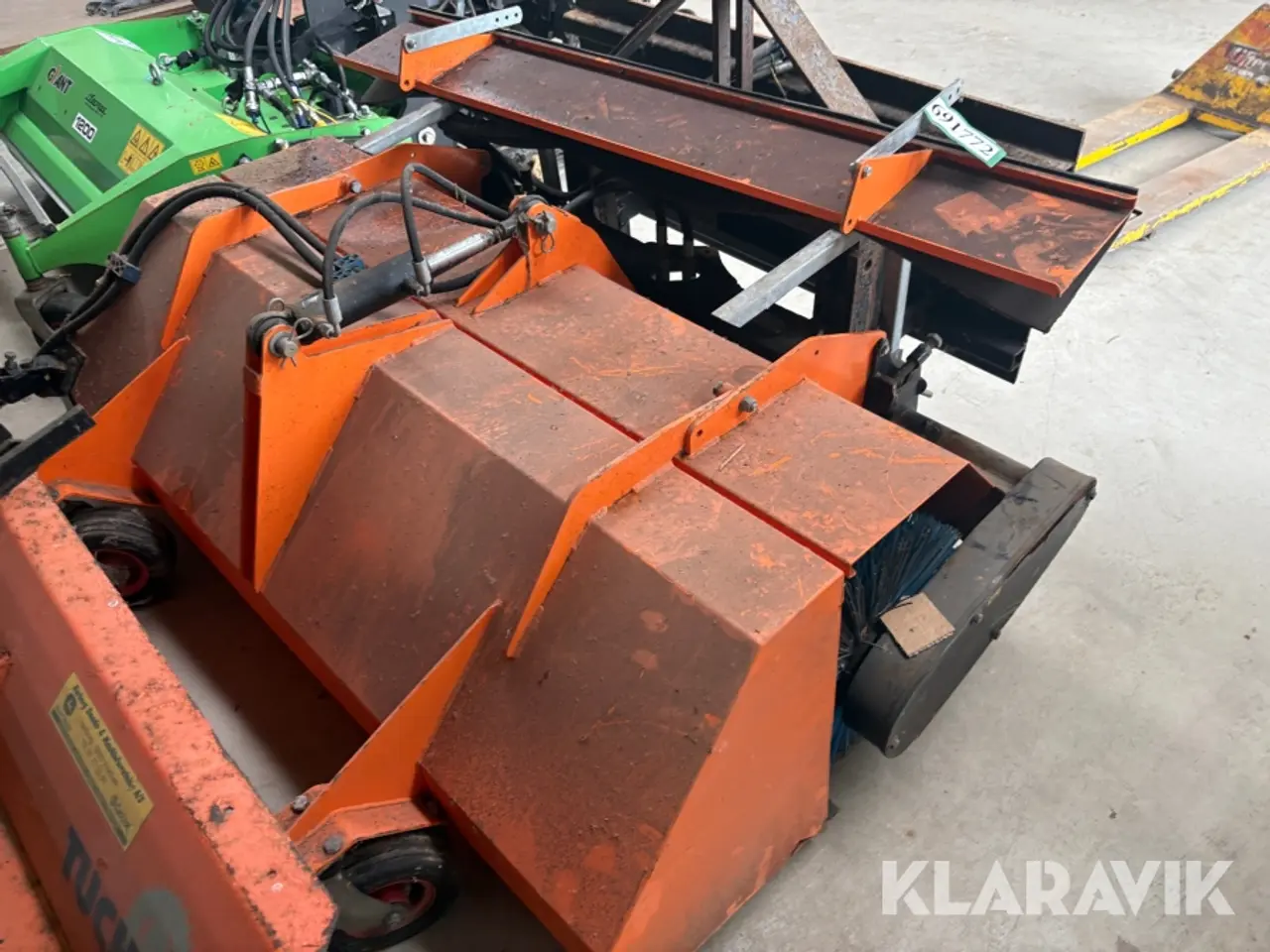 Billede 1 - Kost med opsamler Hydromann 1,5 m hydraulisk med redskabsadapter