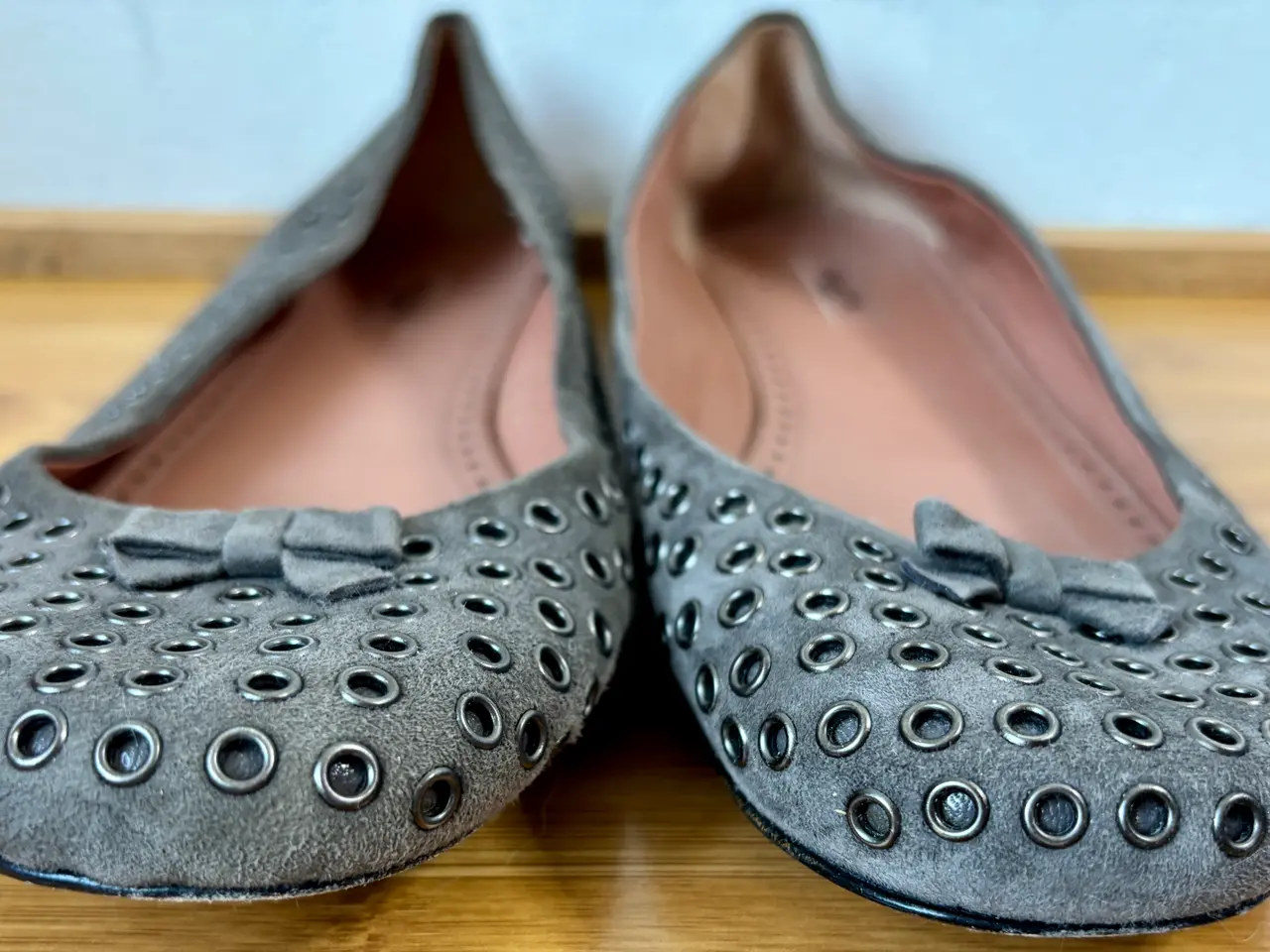 Billede 3 - Alaïa, grå ballerinasko i skind, str 36,5