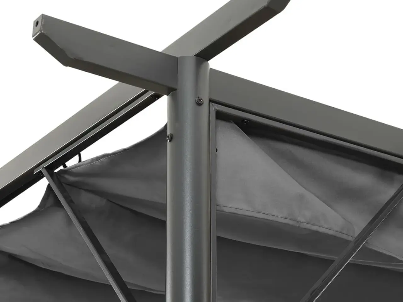 Billede 3 - Pergola med sammenrulleligt tag 3 x 3 m - antracitgrå