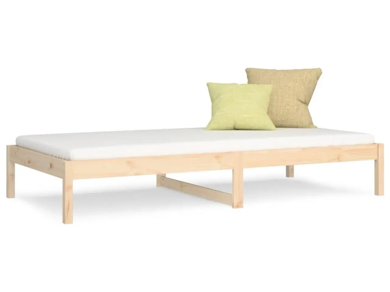 Billede 2 - Daybed uden madras 90x200 cm massivt fyrretræ