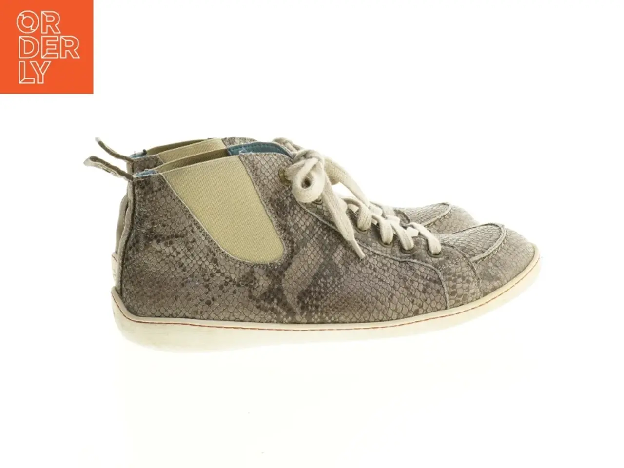 Billede 2 - Brugte damesneakers med slangeskindslook
