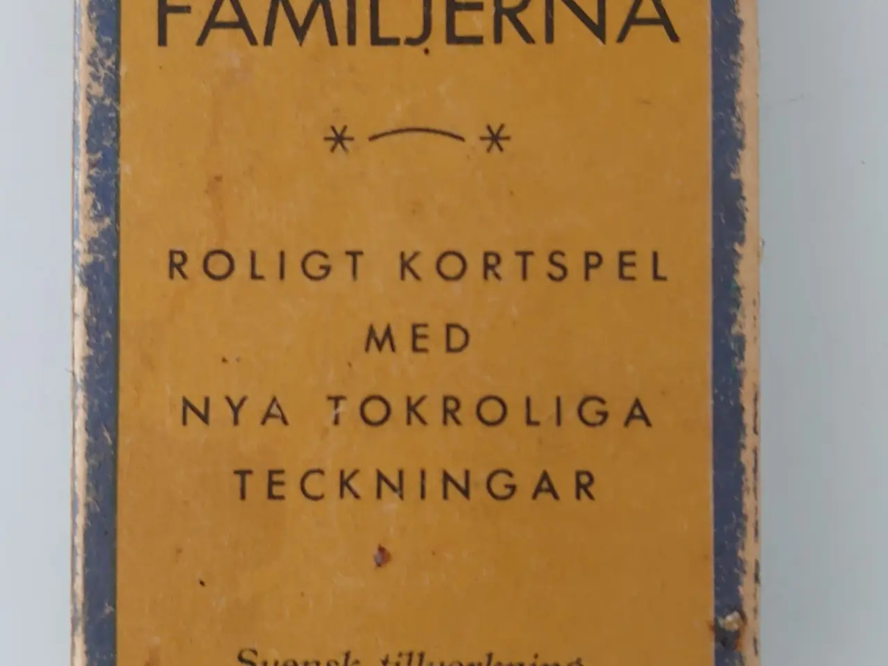 Billede 1 - Vintage kortspil: De Löjliga Familjerna. Ca 1950.