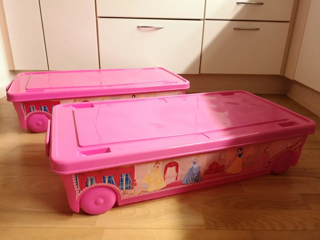 Billede 1 - Disney opbevaringskasser/bedrollers