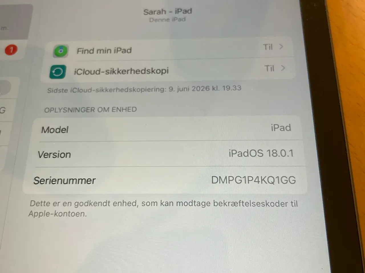 Billede 1 - Ny ipad