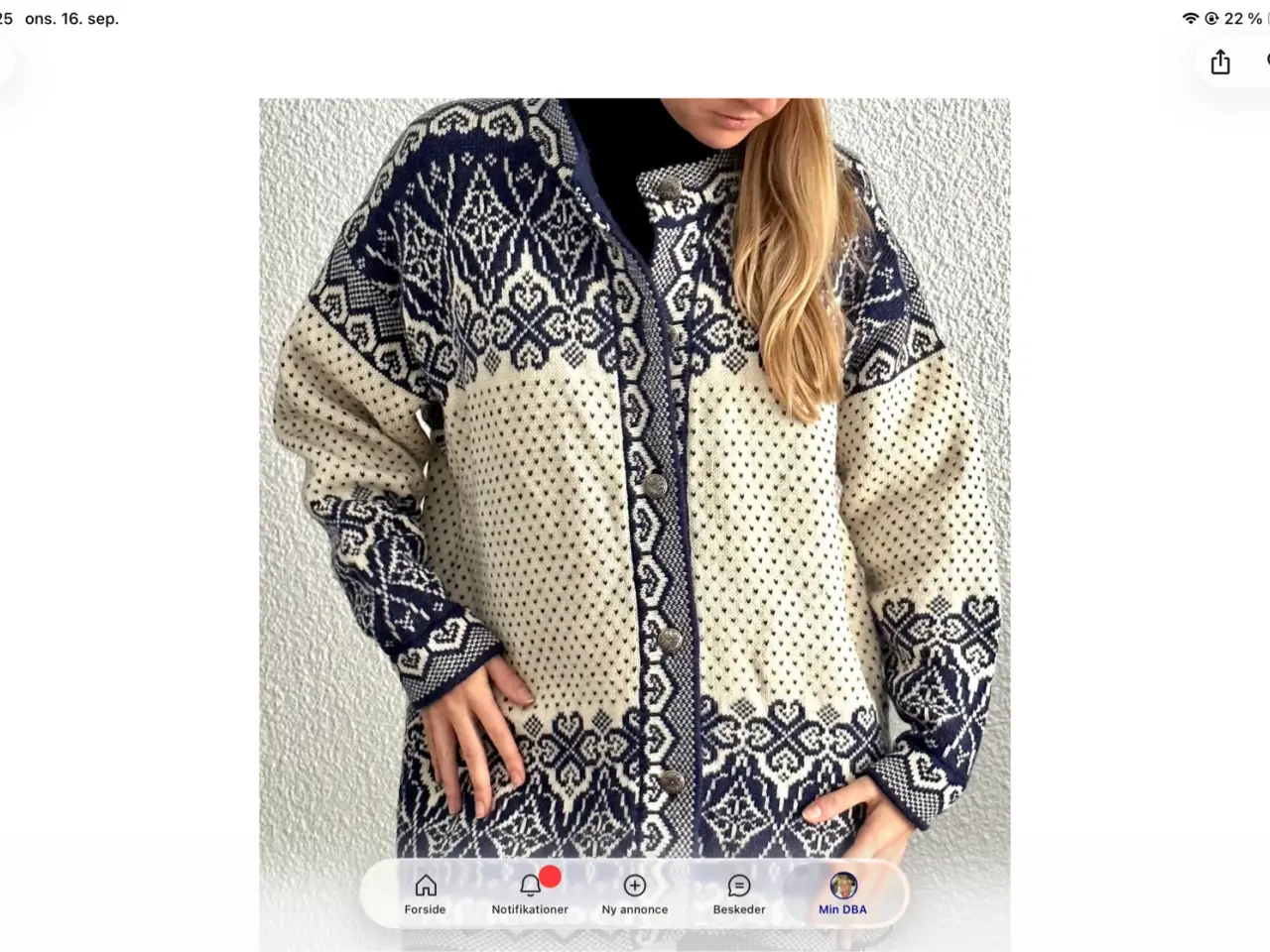 Billede 1 - Norsk strik. By Irene Haugland Zahl. Str M