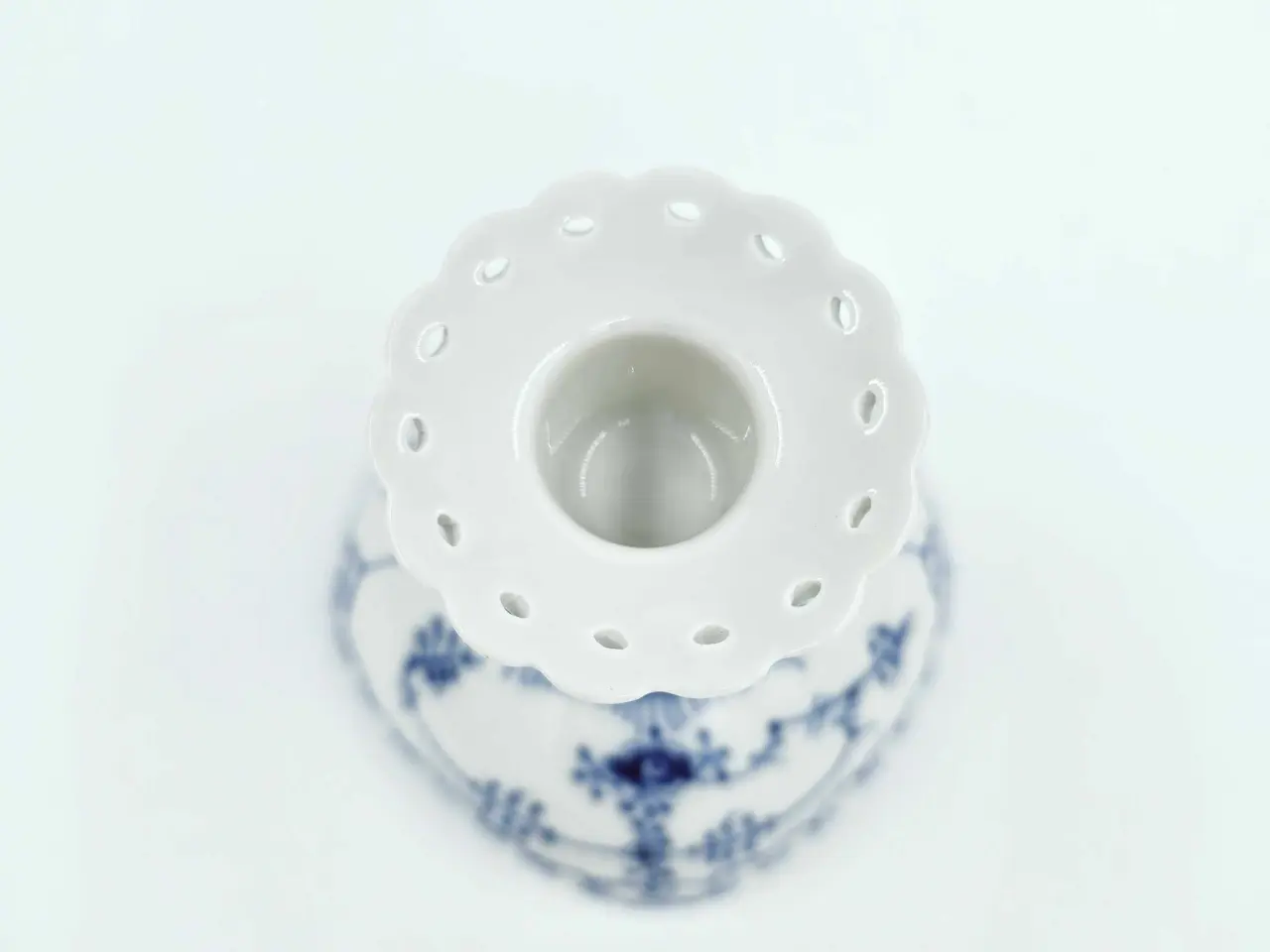 Billede 10 - Musselmalet Helblonde Lysestage Porcelæn