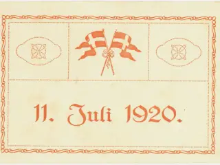 Dybbøl Banke den 11. juli 1920. Genforeningsfesten