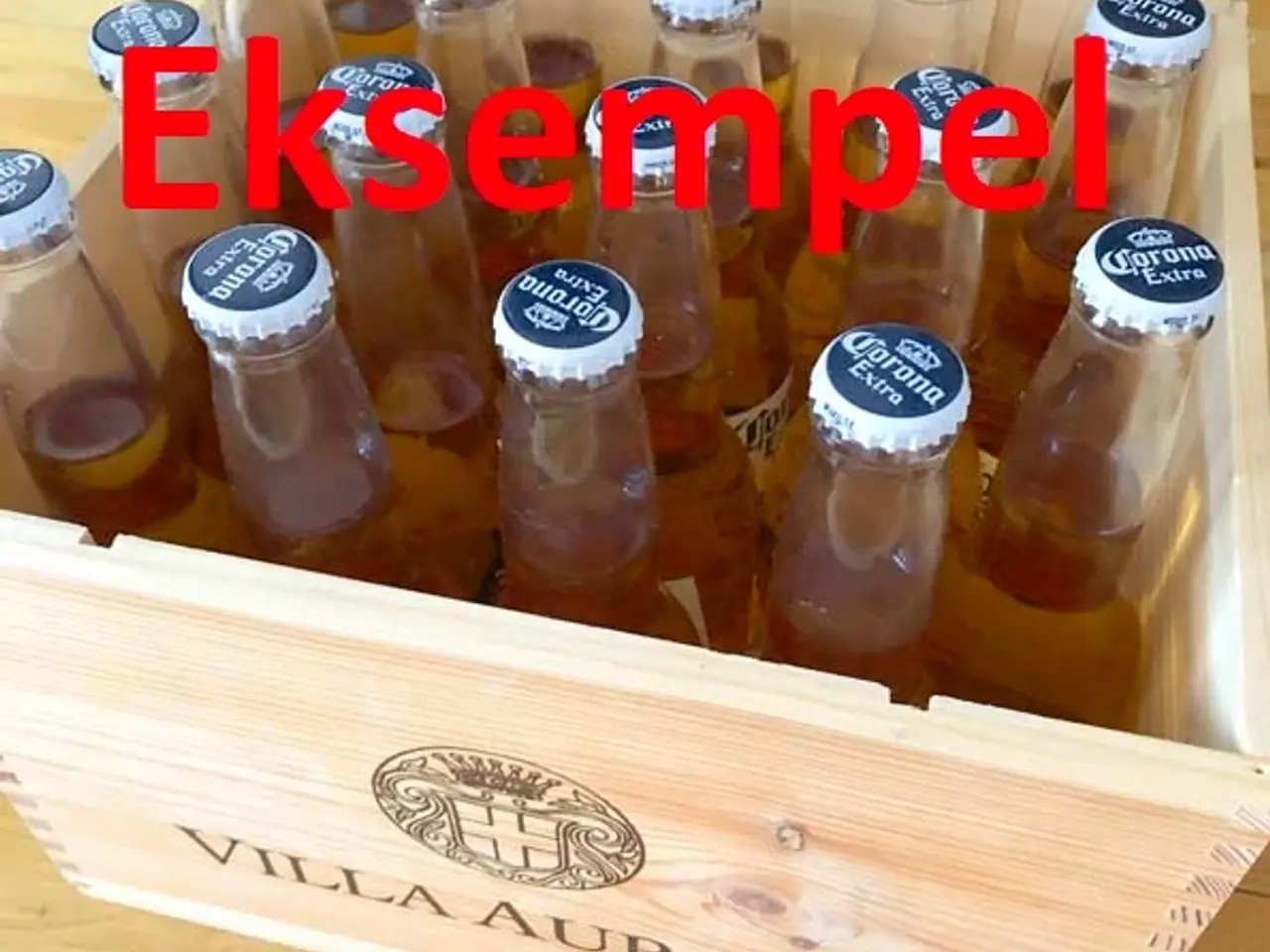 Billede 5 - 2 ens vinkasser i træ.