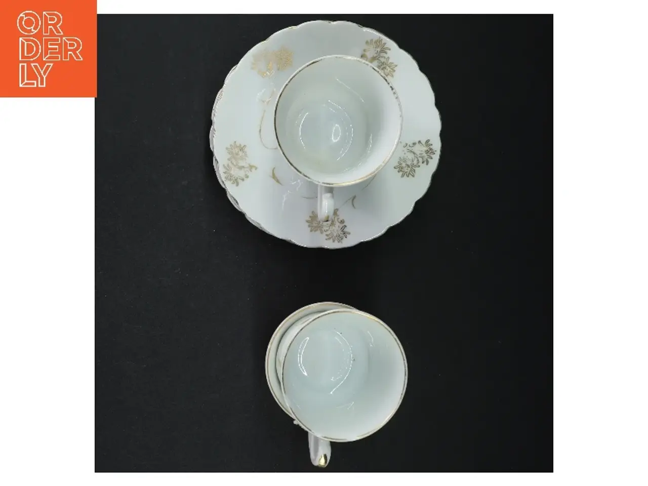 Billede 3 - Porcelæn tekopper med underkopper (str. Ø. 14 cm. h. 7 cm y. 7,5 cm)