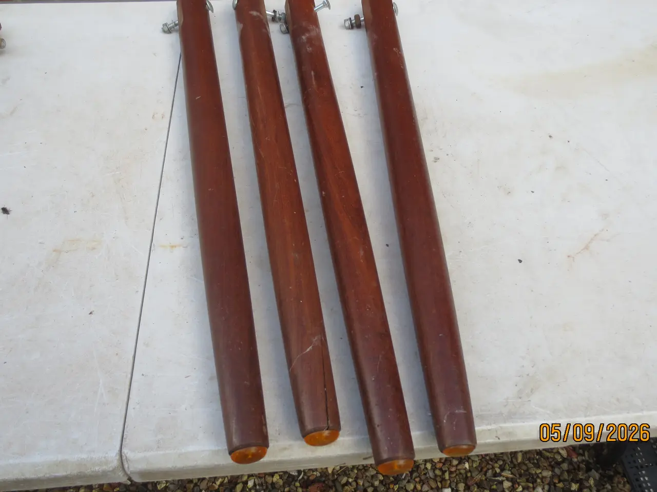Billede 3 - 8 stk Teak Bordben