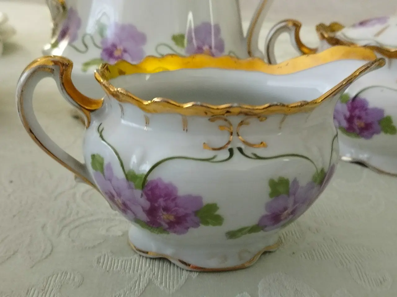 Billede 7 - Smukt Antik tysk kaffestel fra Striegau (St.P.M)