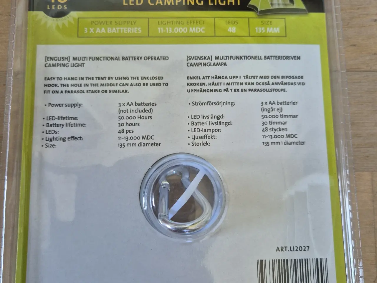 Billede 2 - Proove LED campinglampe (ny i emballage)