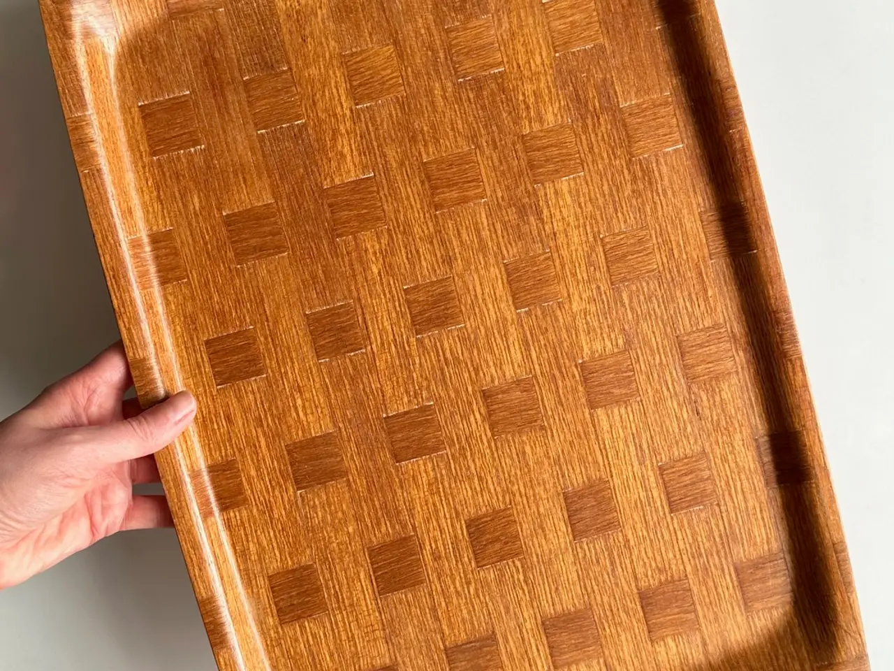 Billede 4 - Retro serveringsbakke, træ