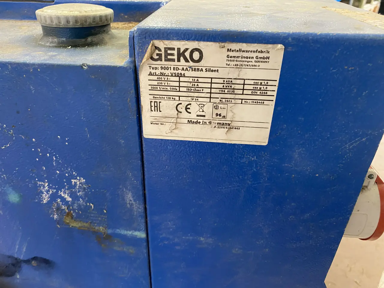 Billede 3 - Benzin Generator GEKO 9001 Silent