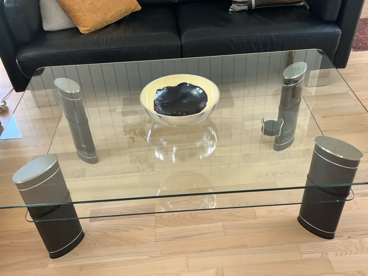 Billede 1 - Stresses sofabord i glas med underhylde i glas