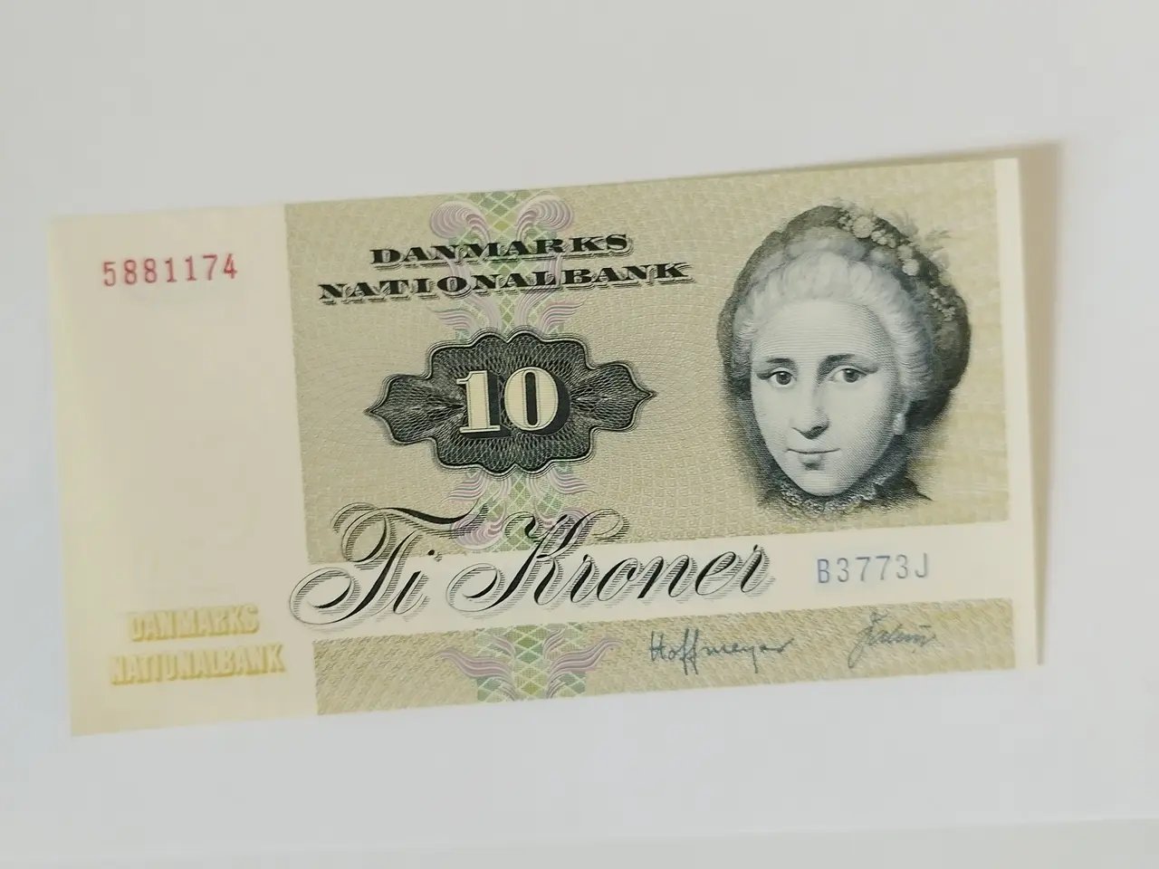 Billede 6 - 10 Kroner fra 1977. Bankfrisk