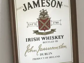 jameson whiskey whisky spejl vintage retro