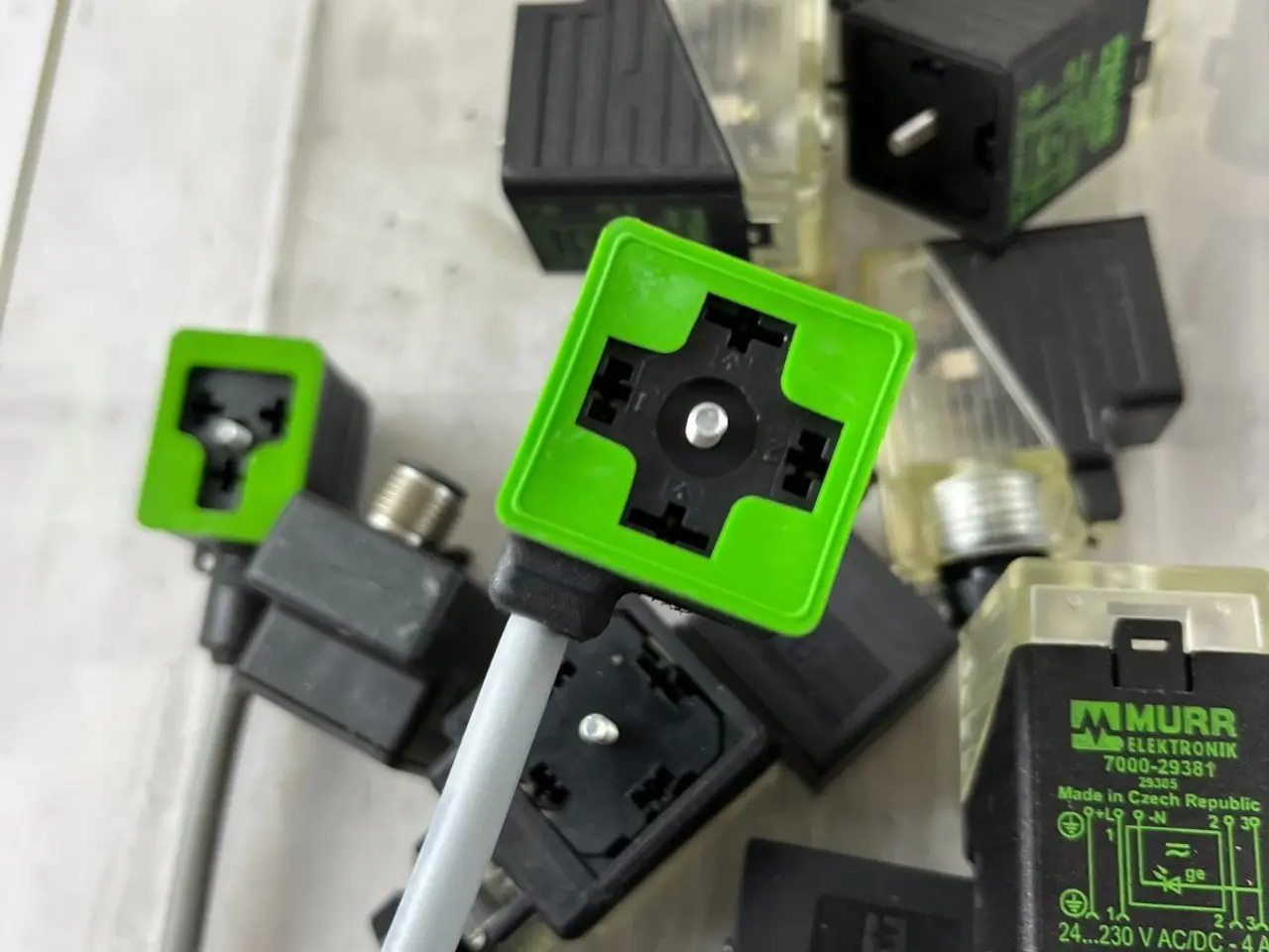 Billede 8 - Murr Elektronik ventil stik Plug DIN 43650 blandet