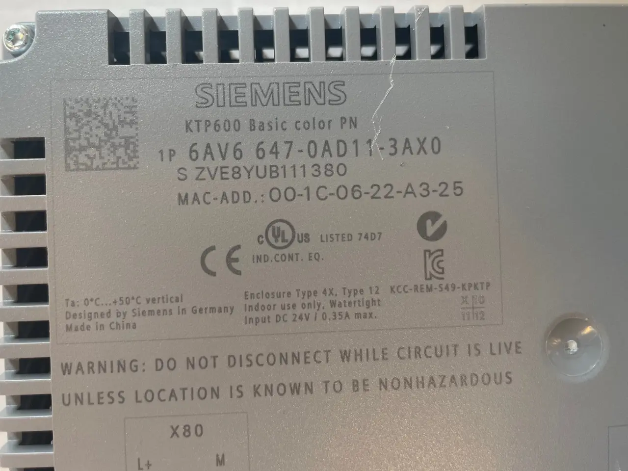 Billede 3 - Siemens SIMATIC HMI KTP600 Basic Color PN