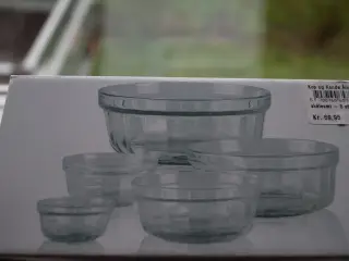 Glasskåle 5 stk.