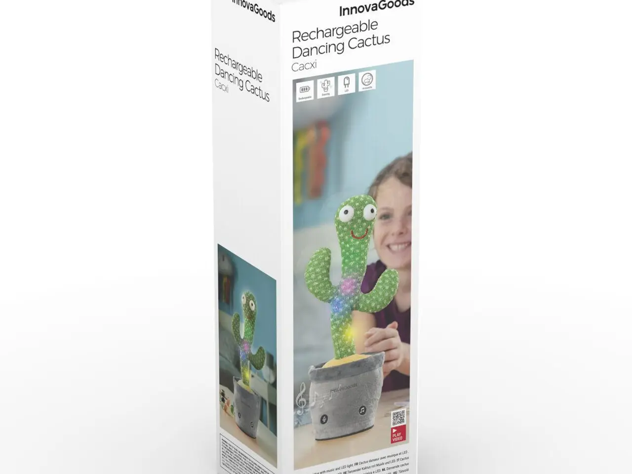 Billede 8 - Talende dansende kaktus Cacxi - genopladelig med musik og LED-lys