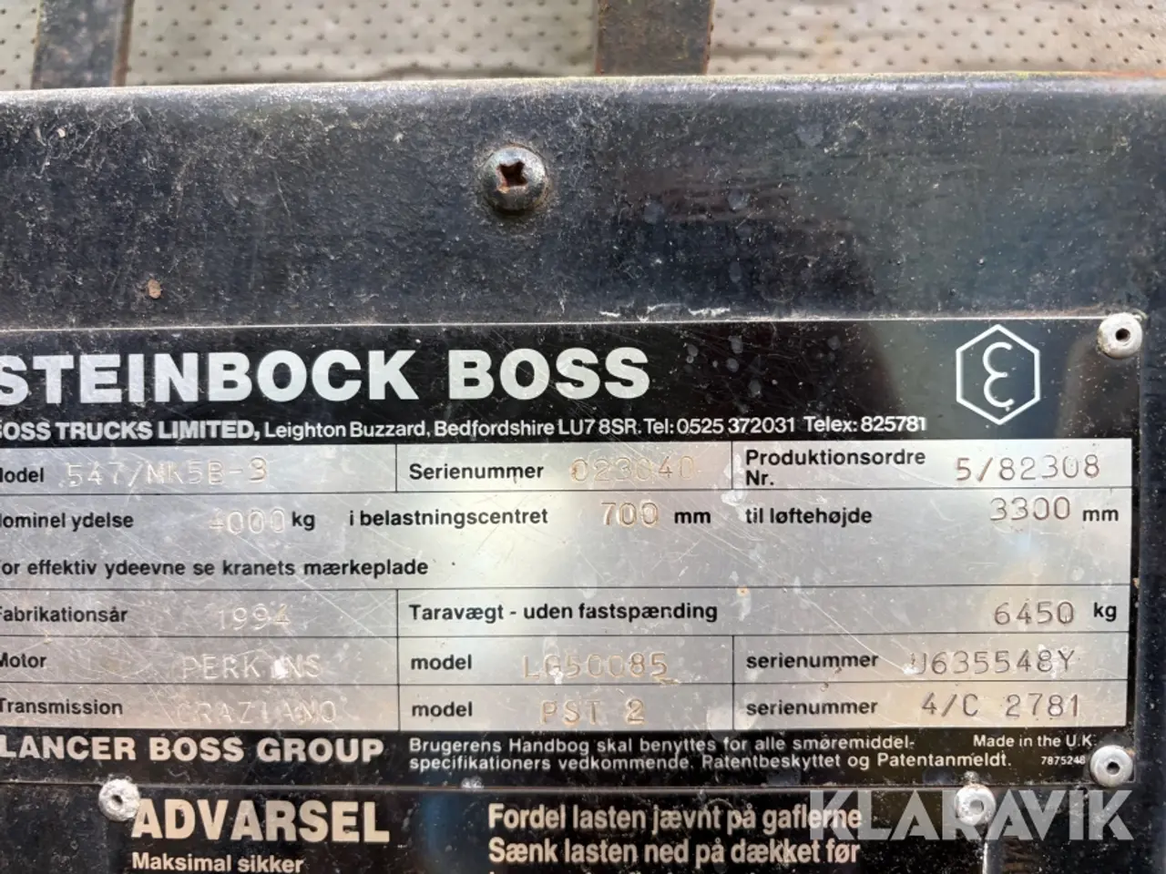 Billede 5 - Sideloader Steinbock Boss 547/MK58-3