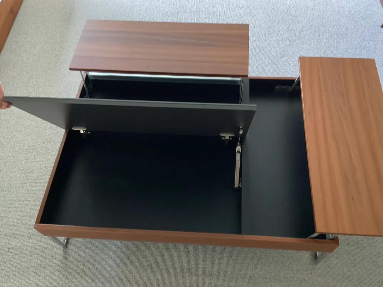 Billede 5 - Sofabord valnød med tre rum fra BoConcept