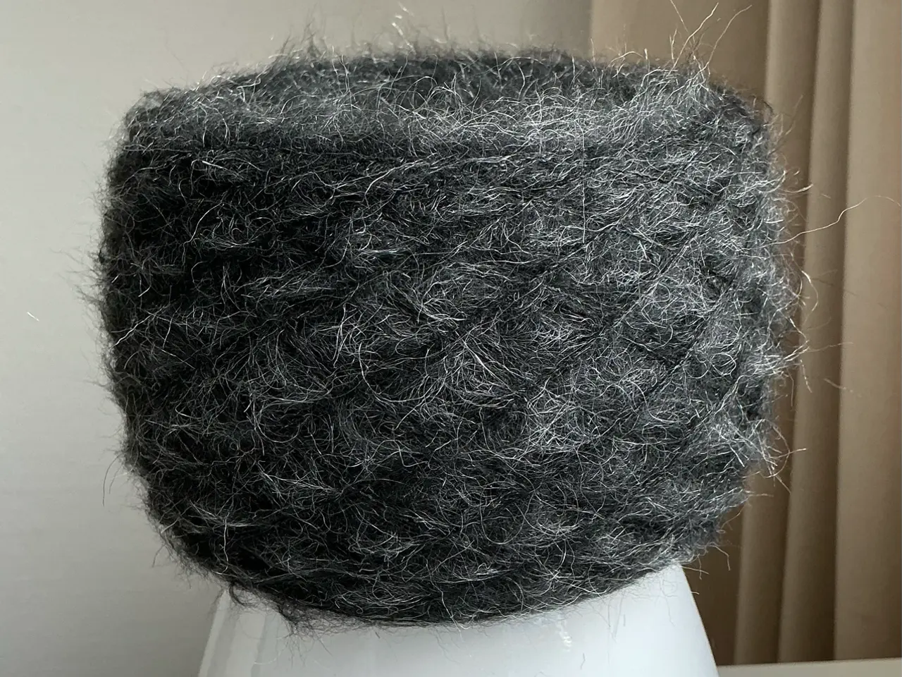 Billede 1 - Italiensk garn - Mohair / Silke - Mørkegrå - 100 g