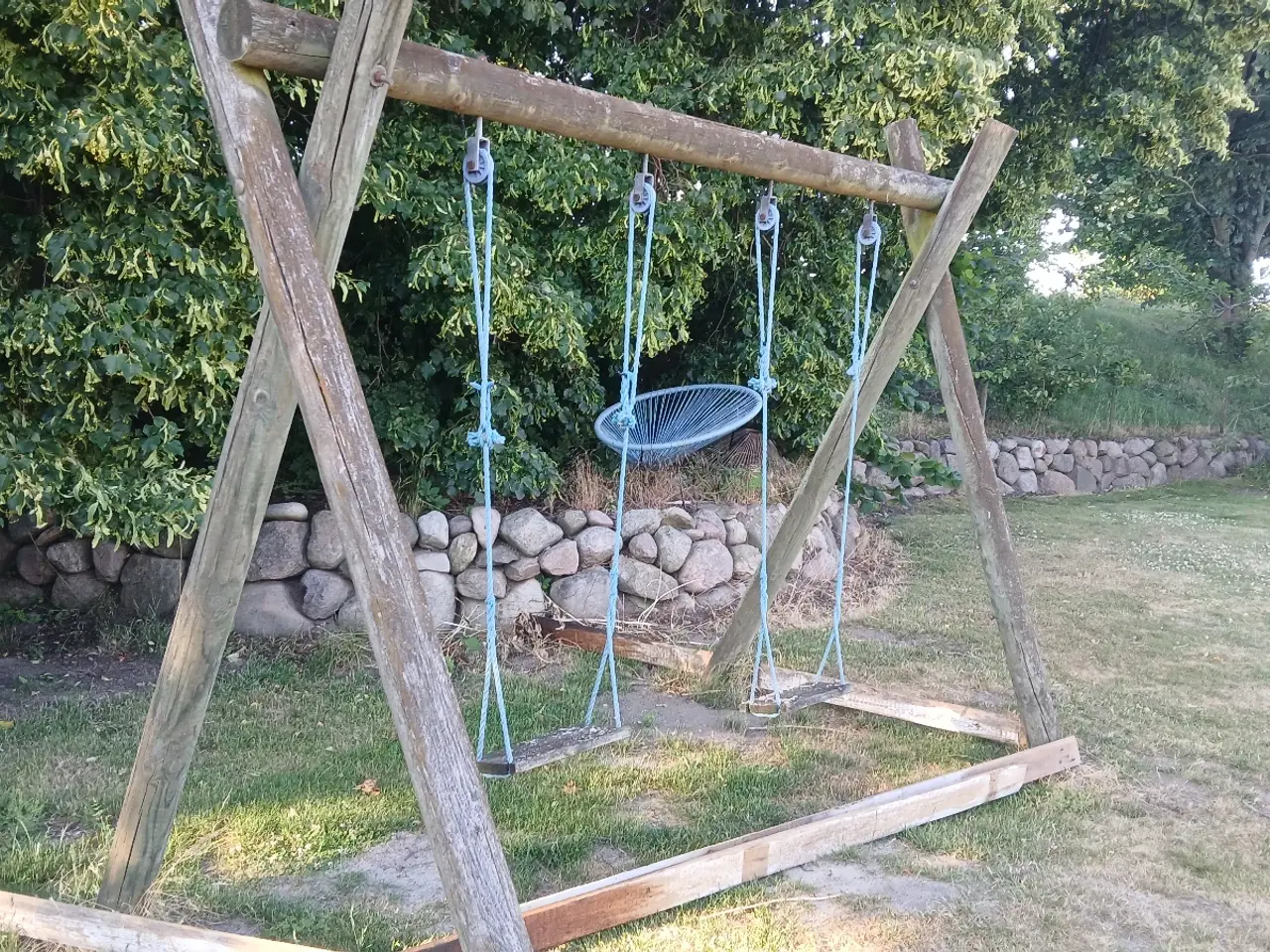 Billede 1 - Gyngestativ med 2 gynger