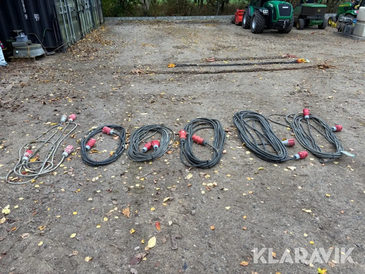 Billede 6 - Kraftkabler Blandet 16 A og 32 A, 7 styk