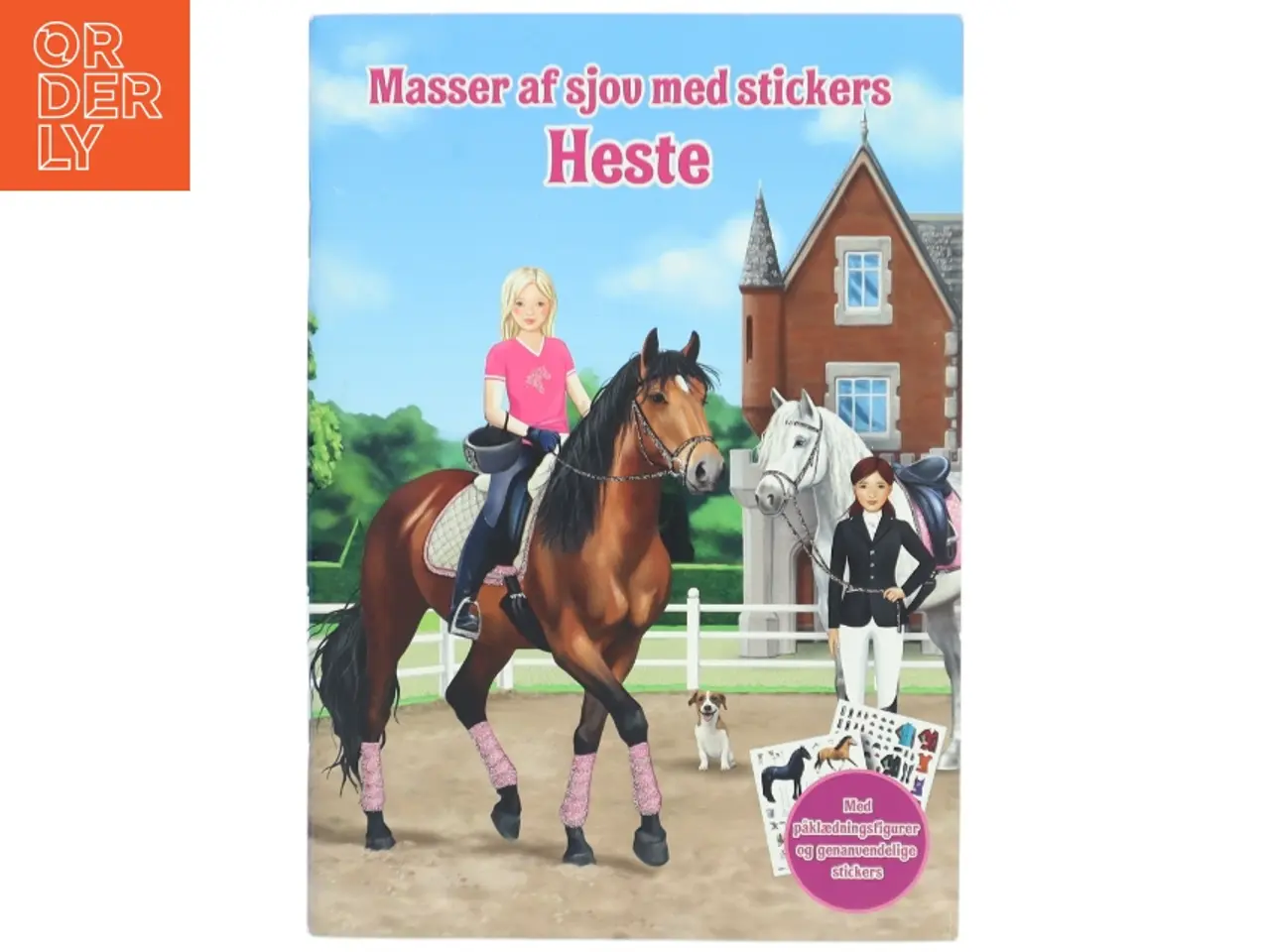 Billede 1 - Stickerbog med heste tema