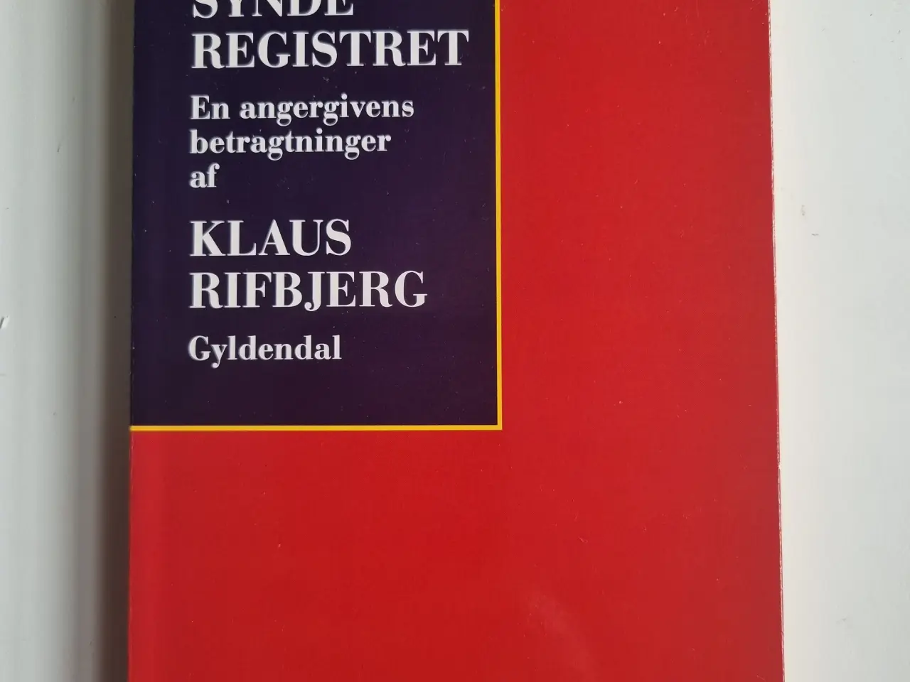 Billede 1 - Klaus Rifbjerg: Synderegistret