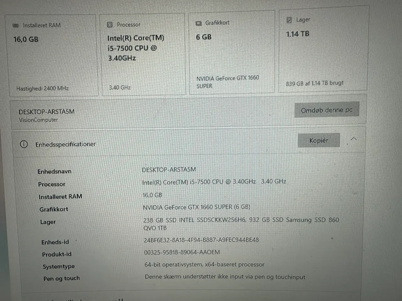 Billede 5 - Stationær Gamer/workstation PC