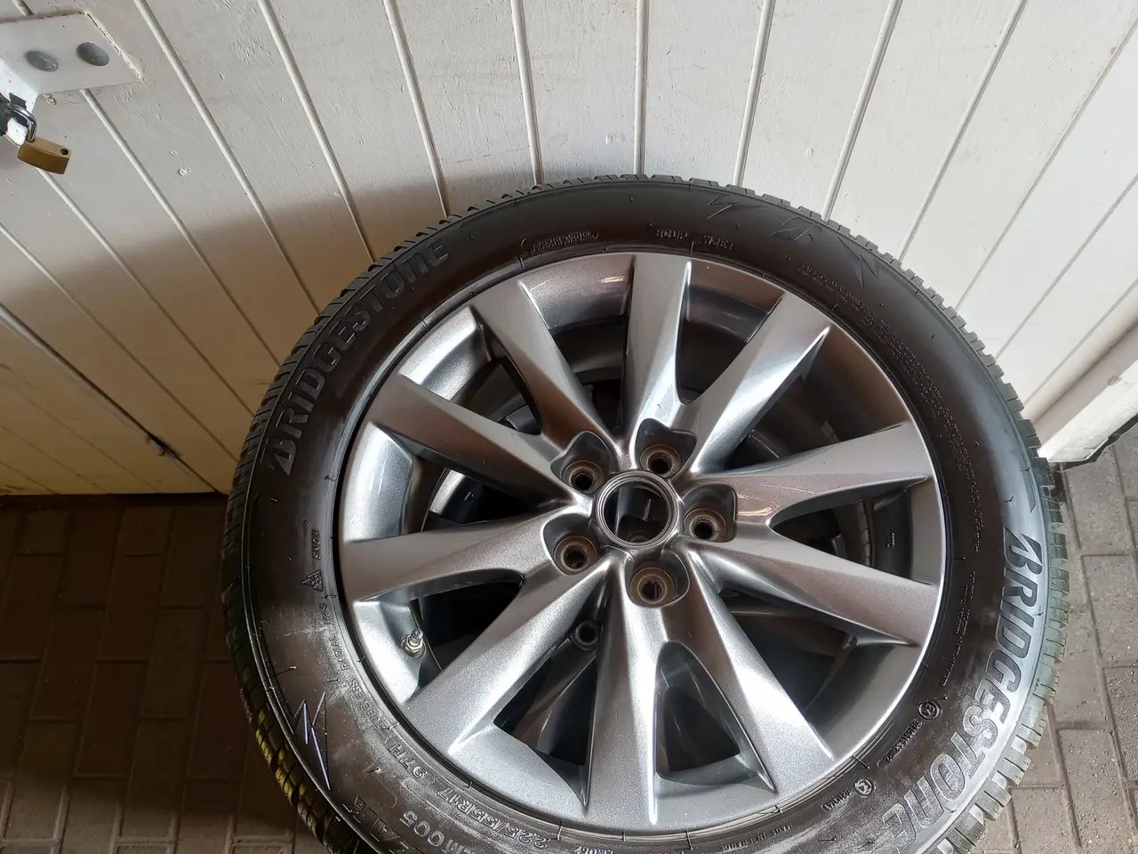 Billede 9 - Originale vinterhjul 17" Mazda, Tpms, Bridgestone,