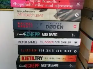 75 stk bøger krimier m.v.