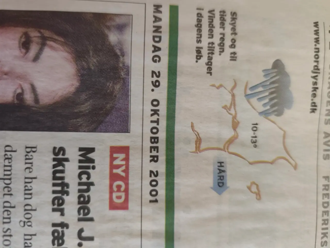 Billede 2 - Avis med Michael Jackson i
