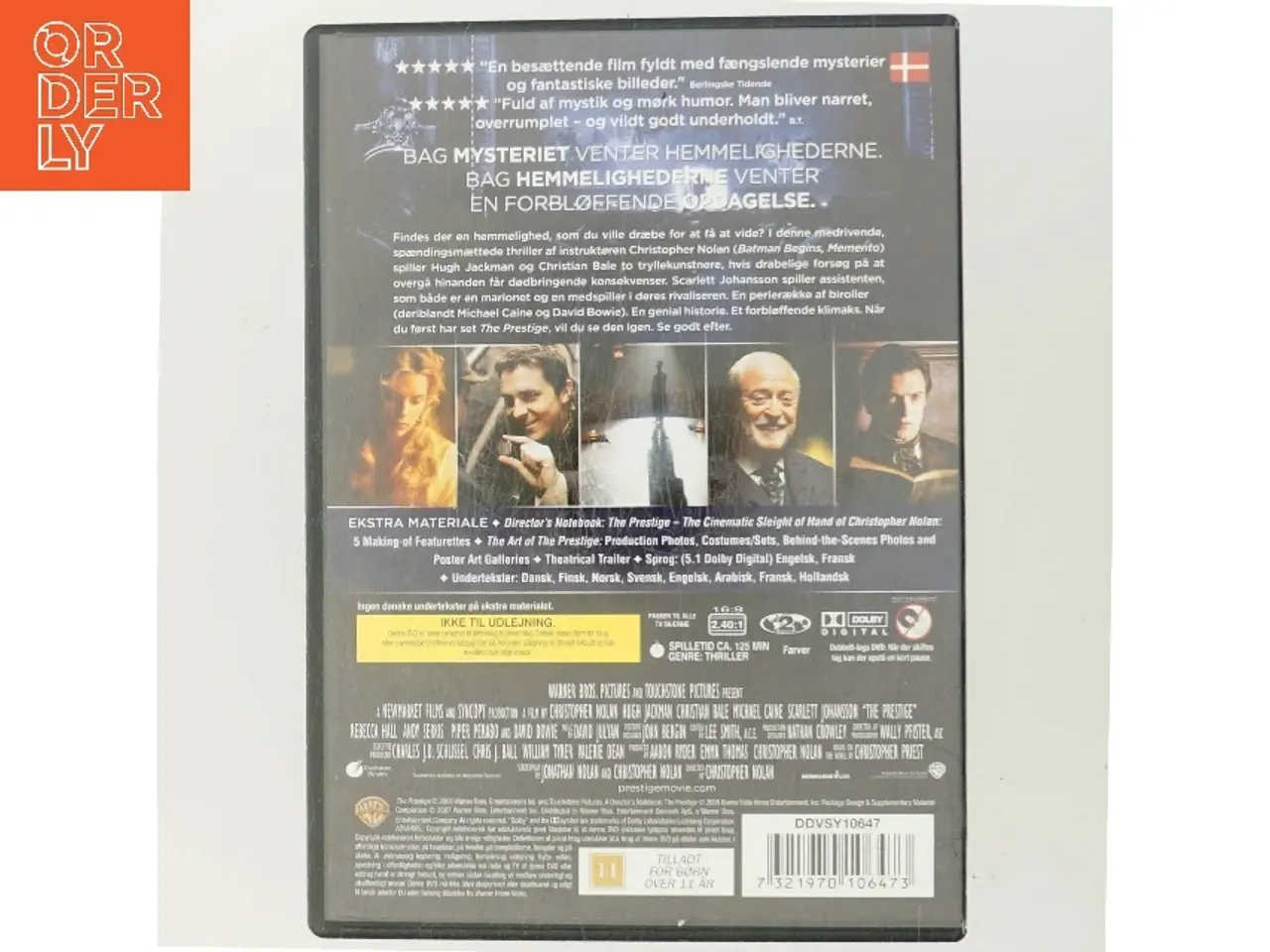 Billede 3 - Prestige, the [dvd] med Hugh Jackman (DVD)