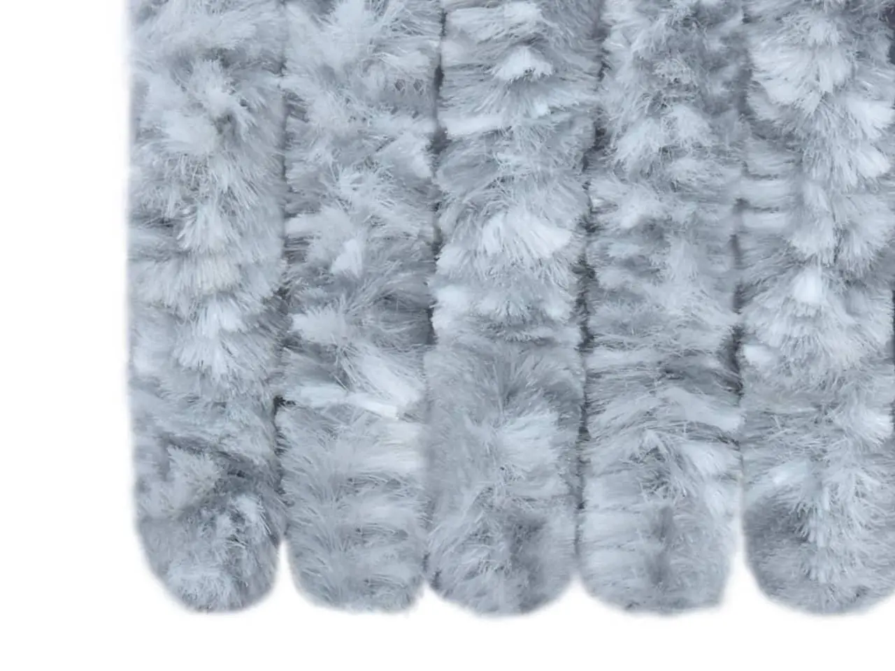 Billede 7 - Insektgardin 90 × 220 cm - hvid/grå chenille
